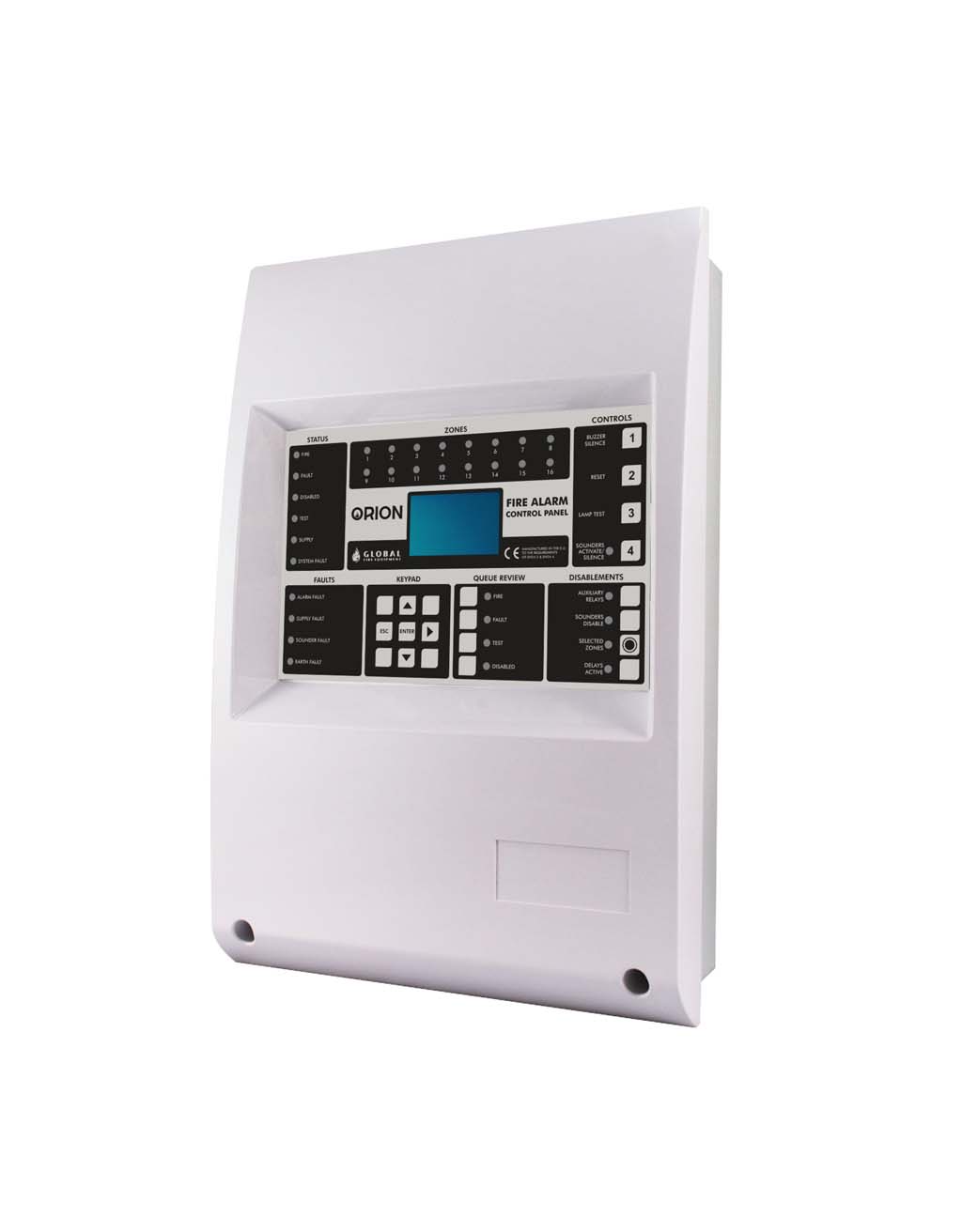 Πίνακας πυρανίχνευσης 16 ζωνών, με LCD οθόνη και δυνατότητα προγραμματισμού και από Η/Υ