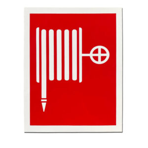 Πινακίδα σήμανσης πυροσβεστικής φωλιάς, φωσφοριζέ, 15x15cm