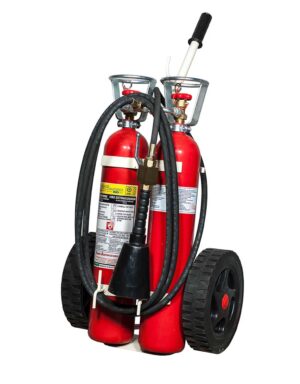 2x5kg CO2 trolley fire extinguisher