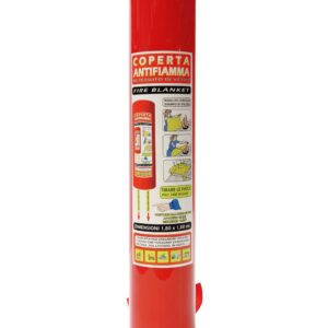Αντιπυρική κουβέρτα 180x180cm πιστοποιημένη, σε κυλινδρική θήκη