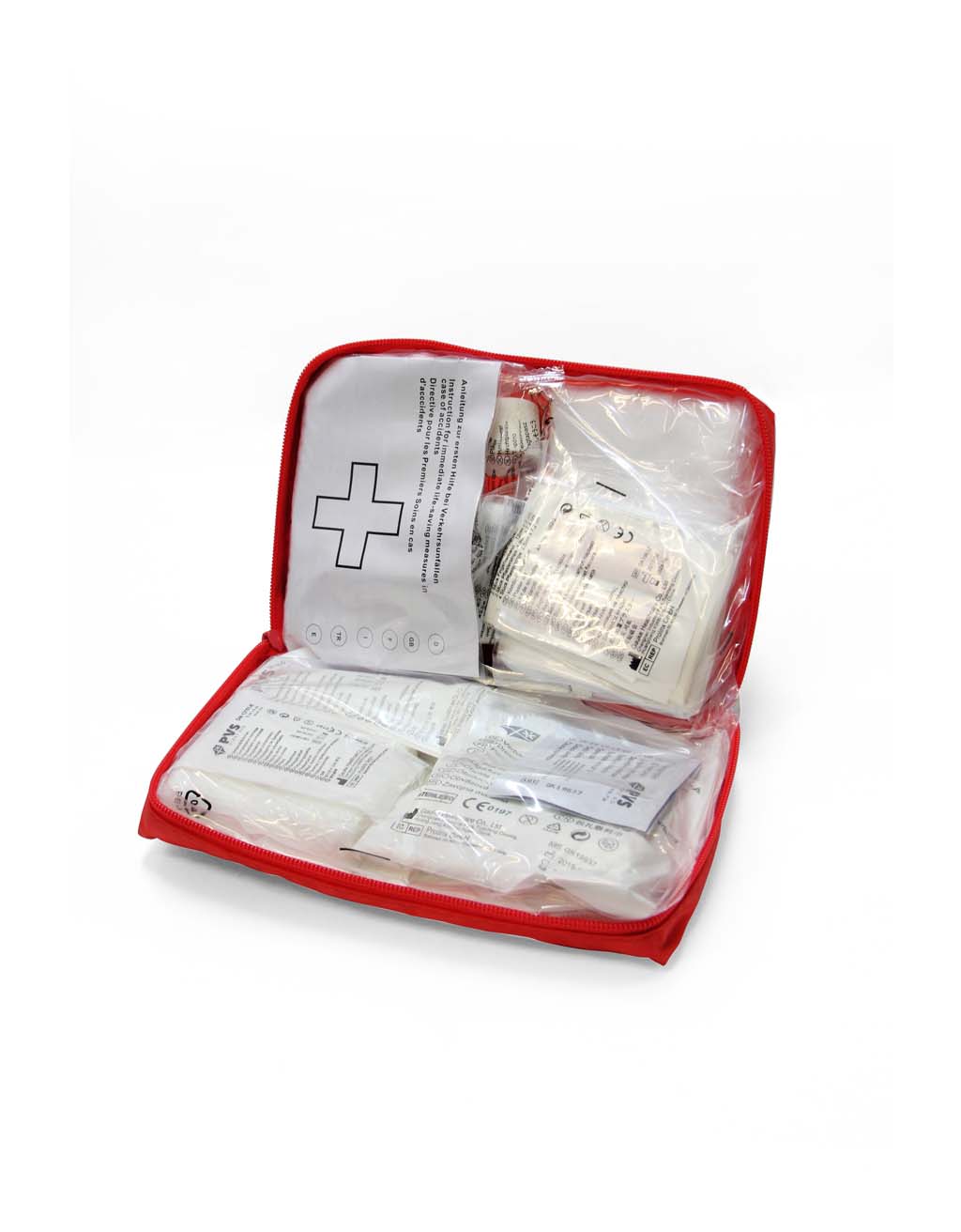 Φαρμακείο μεγάλο για ΙΧ, Ιταλικό πιστοποιημένο κατά DIN13164, σε μαλακή θήκη, διαστάσεις 250x150x75mm - Image 2