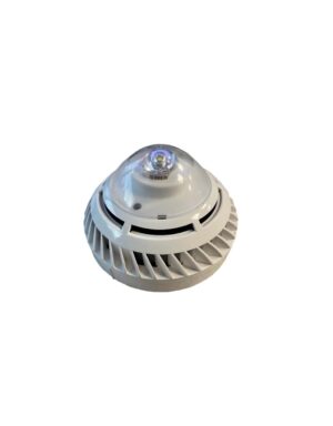 Addressable smoke detector with built-in sounder beacon.
