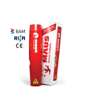 Aerosol Maus Xtin Klein fire extinguisher