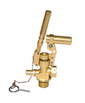 Valve for fire extinguisher cylinders of local application systems.                                            For a cylinder of 6-9-12 kg of dry powder or ABF material (wetchemical) 6-9-12 liters, with a thread size of 30 mm x 1.5 mm.