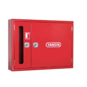 Πυροσβεστική φωλιά ΕΝ671-1 με κρουνό ορειχάλκινο 1’’ και ημίσκληρο σωλήνα 1’’ 20m 1.000x750x220mm (ΠxYxB) Με χωριστή θέση για πυροσβεστήρα