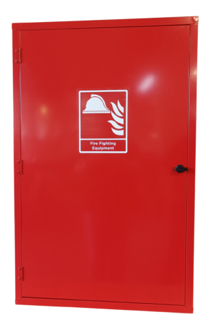 Cabinet for self-contained breathing apparatus for 1 or 2 users.
