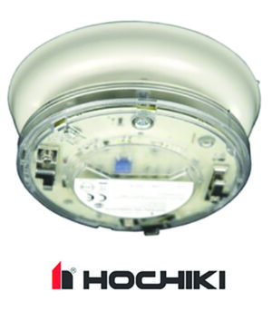 Base with addressable built-in fire detectionsounder beacon by Hochiki.