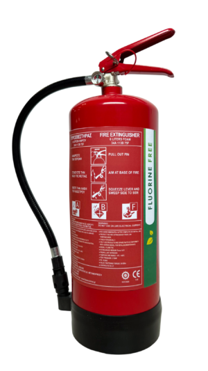 6lt foam fire extinguisher, 34A-113B-40F.