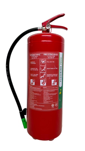 9lt foam fire extinguisher, 55Α‐183Β-75F.