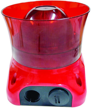 Addressable, waterproof (IP65) sounder beacon.