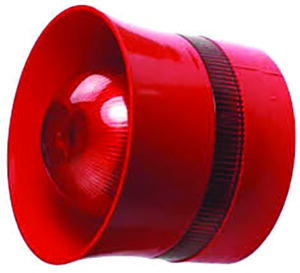 Addressable sounder beacon, with option for recorded message.