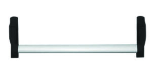 Panic bar for the secondary leaf of double leaf doors.