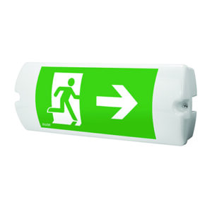 Safety light with fluorescent lamp.