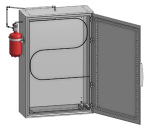 Σύστημα Τοπικής Κατάσβεσης FK-5-1-12 Indirect.                                                                                                   12kg /  Έως και 12 m3