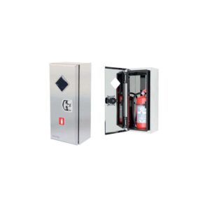 Ιnox cabinet for 6/9kg or lt fire extinguishers.