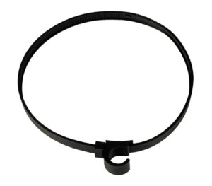 Discharge hose supporting belt of 16cm diameter.