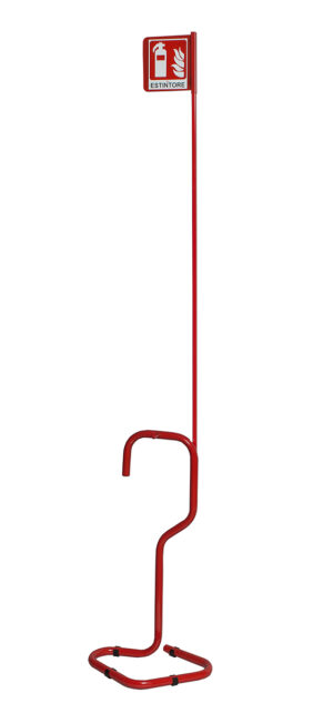 Stand for 6-12kg dry powder and 2-5kg CO2 fire extinguishers.