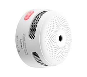 Wi-Fi smoke detector with app notification capability.