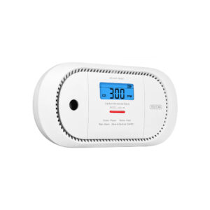 Autonomous CO detector with LCD screen.